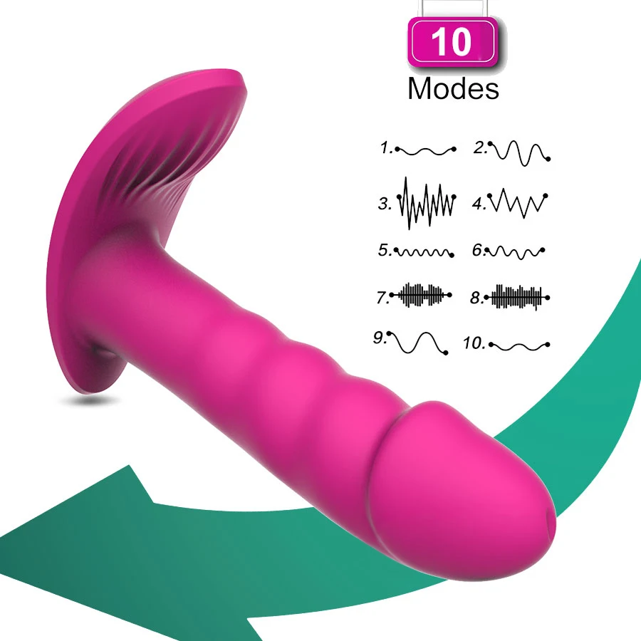 Strong Dual Motor Wearable Dildo Vibrator for Woman Remote Control G Spot Clitoris Stimulator Mute 10 Speeds Panties Vibrating