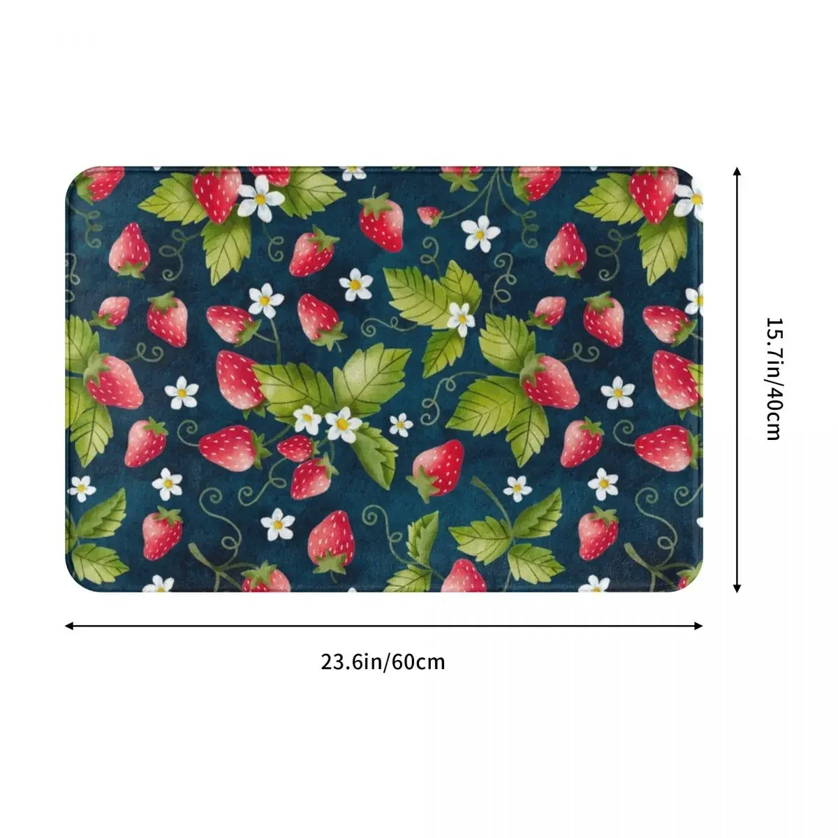 Strawberry Field Polyester Doormat Rug carpet Mat Footpad Anti-slip Washable Entrance Kitchen Bedroom balcony toilet 40*60