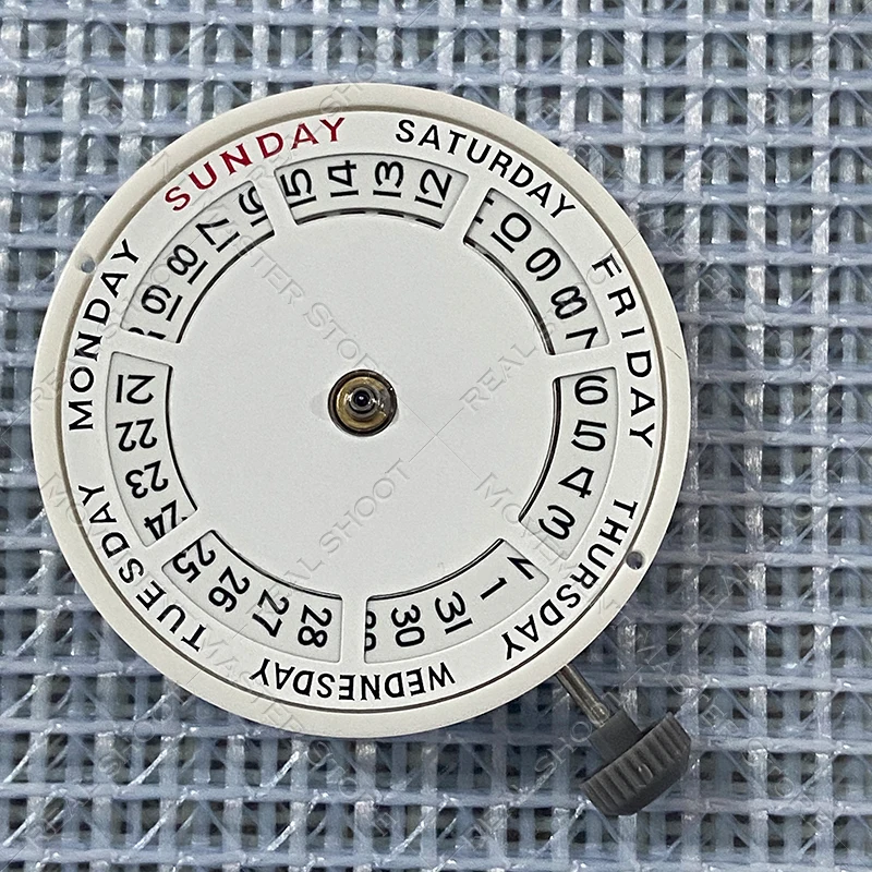 Nowy mechanizm MIYOTA 828, górny i dolny kalendarz, podwójny kalendarz, srebrny mechanizm mechaniczny 8285, akcesoria do zegarków