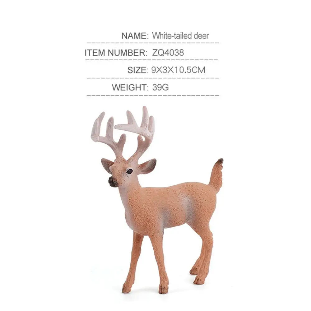 New Cake Toppers Deer Family Home Decor Miniature  Animals Figures Artificial