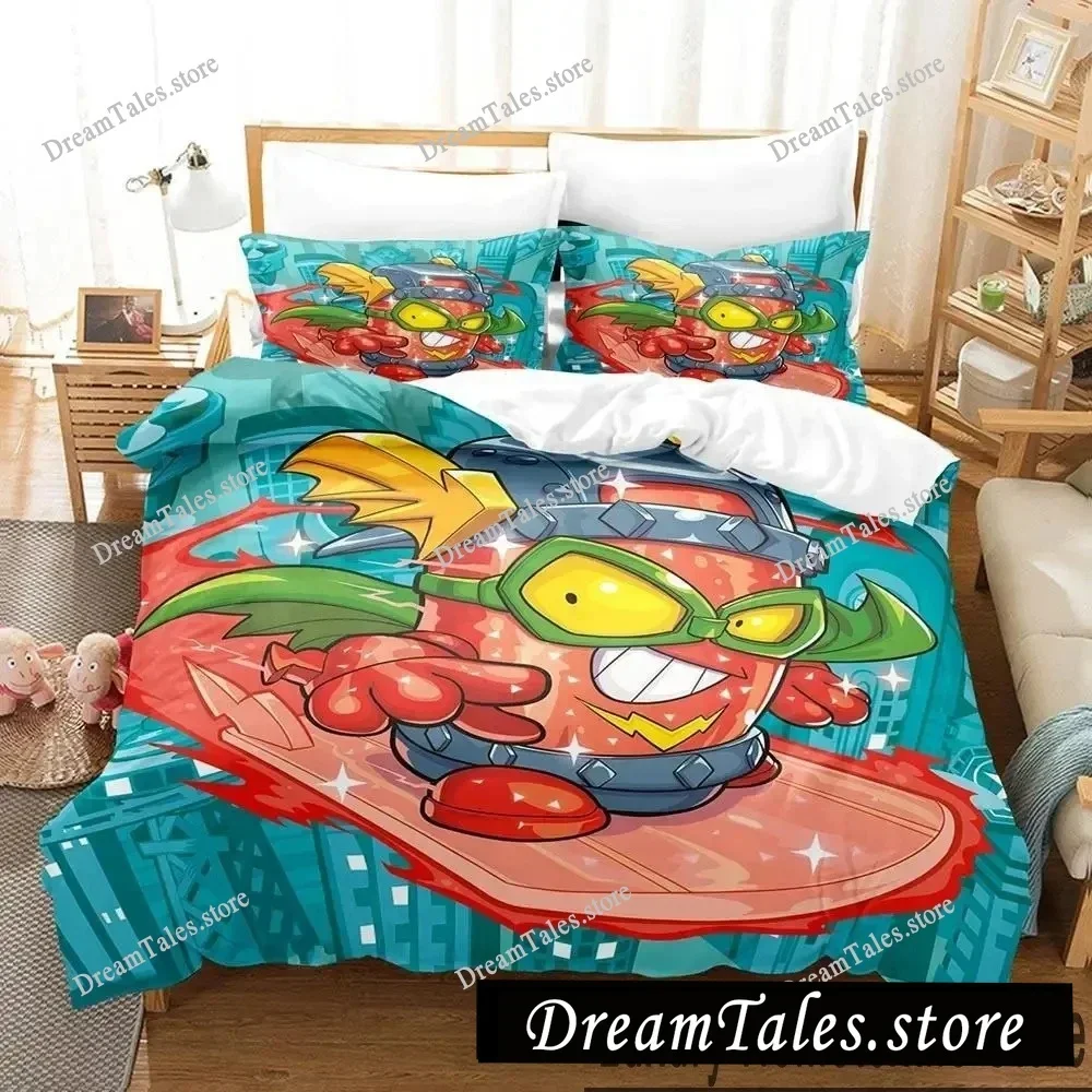 3D Print Super Zings Bedding Set Boys Girls Twin Queen King Size Duvet Cover Pillowcase Bed boys Adult Home Textileextile