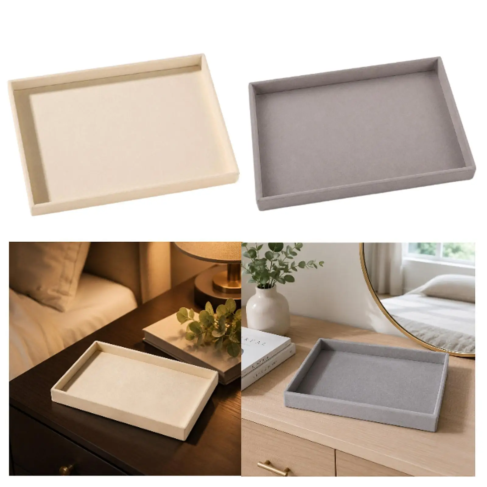 

Jewelry Organizer Tray Bracelet Holder Jewelry Storage Tray Necklace Organizer for Bedroom Live Broadcast Shopping Mall Home