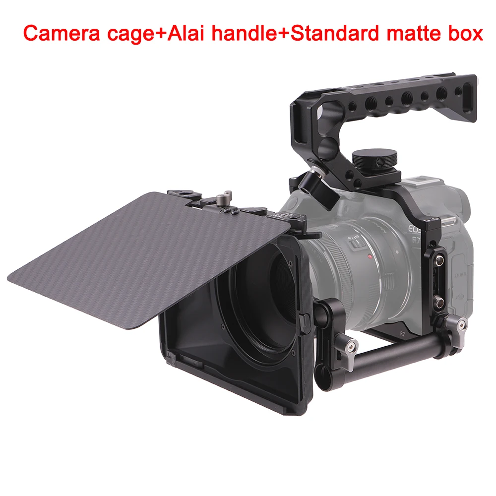 

Camera cage handle With Mini Matte box Support for R7 Camera cage Mirrorless Camera Fotografica Accessories Mini Lightweight