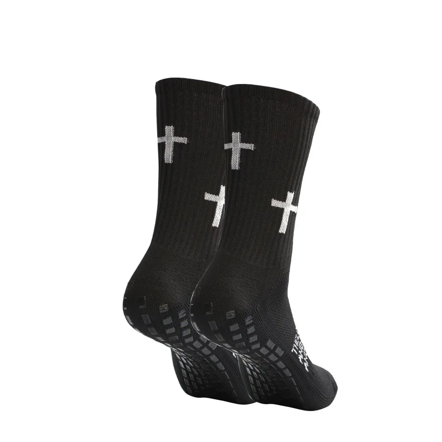 2-Paar-Set, rutschfeste Fußballsocken und Knieschützer, Wadenärmel, für Herren und Damen, Outdoor-Sportsocken, atmungsaktive Basketball-Fußballsocken – Detail 9