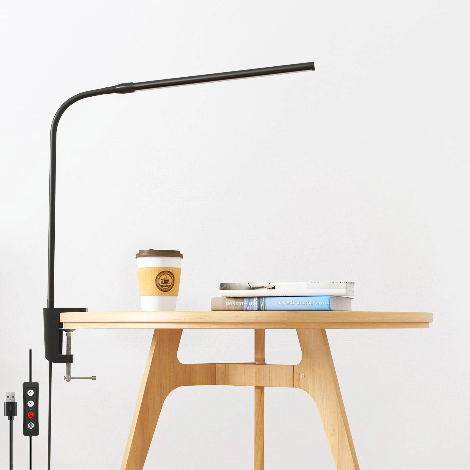 

LED Desk Lamp With Clip Collapsible Rotatable Table Light For Office And Home Eye Protection Reading Lamp Children's Table Lamps