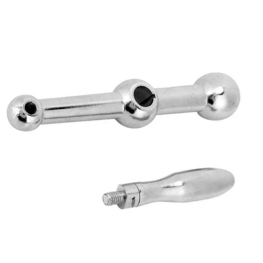 1PC Three Ball Milling Machine Ball Crank Handle Stainless Steel CNC Bridgport