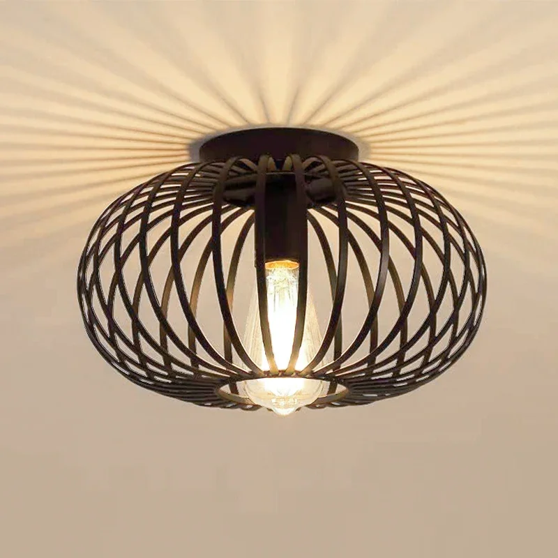 

American Retro Ceiling Light, Living Room Hallway, Balcony, Study, Dining Room, Lantern, Bedroom LED Ceiling Light