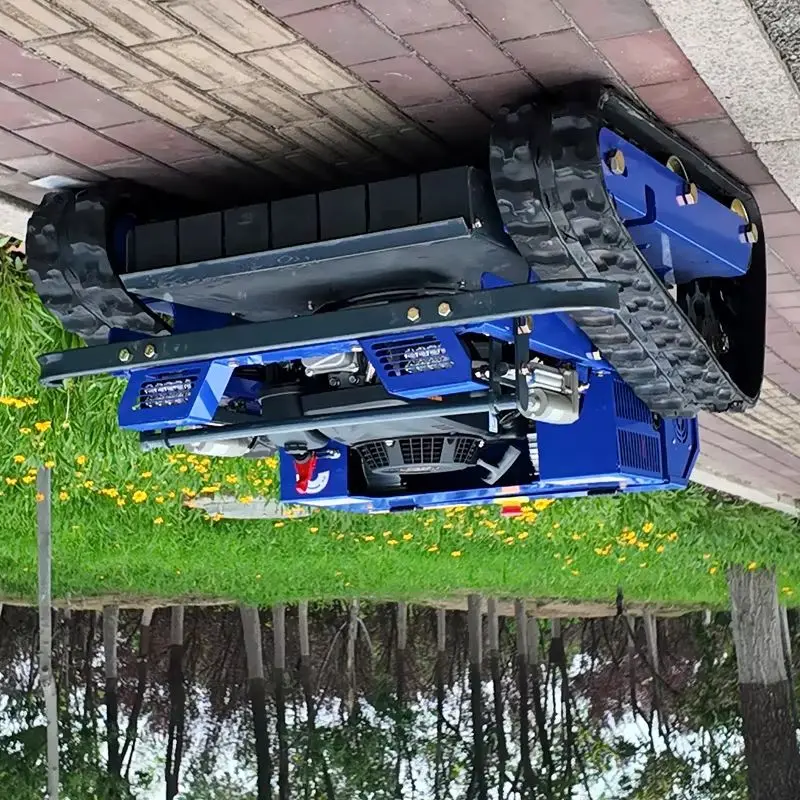 Cortacésped con control remoto, cortacésped con orugas, precio de fábrica personalizado, para cursos de golf, granjas y jardines