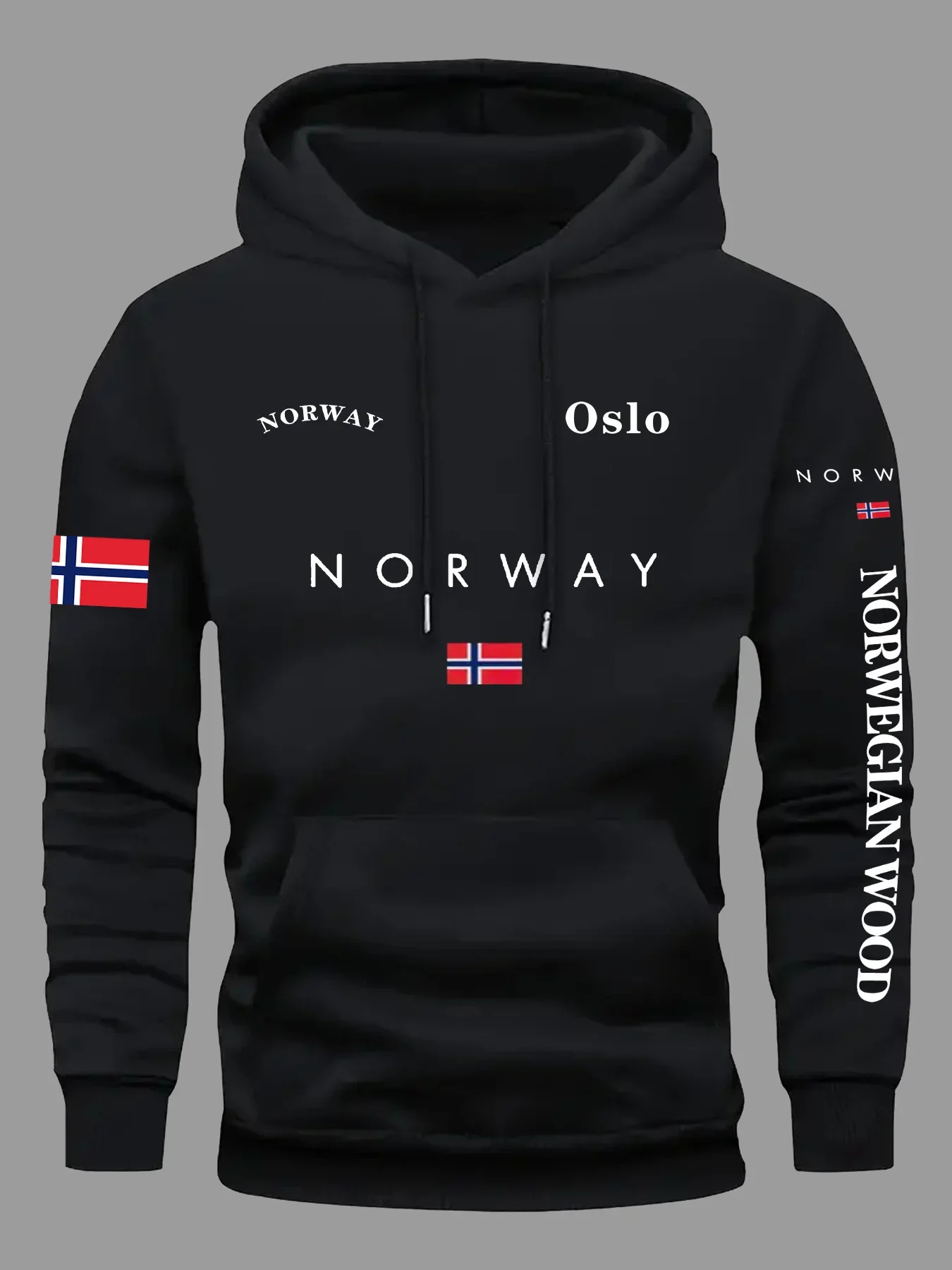 Sweat-shirt à capuche avec drapeau de la Norvège pour hommes et femmes, vêtements de sport de plein air, d'aventure, de cours