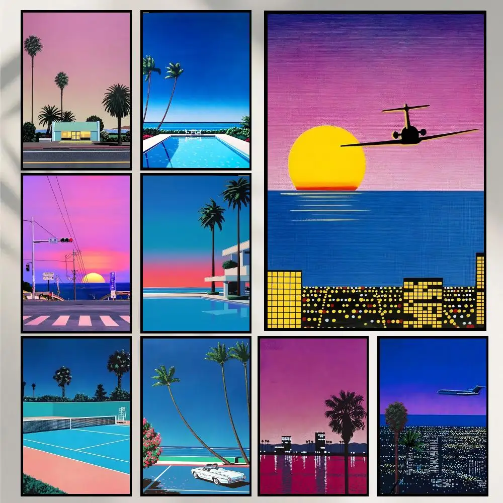 H-Hiroshi Nagai Poster Wall Art Print Art Suitable For Living Room Bedroom Bar Parlor Home Decoration Gift