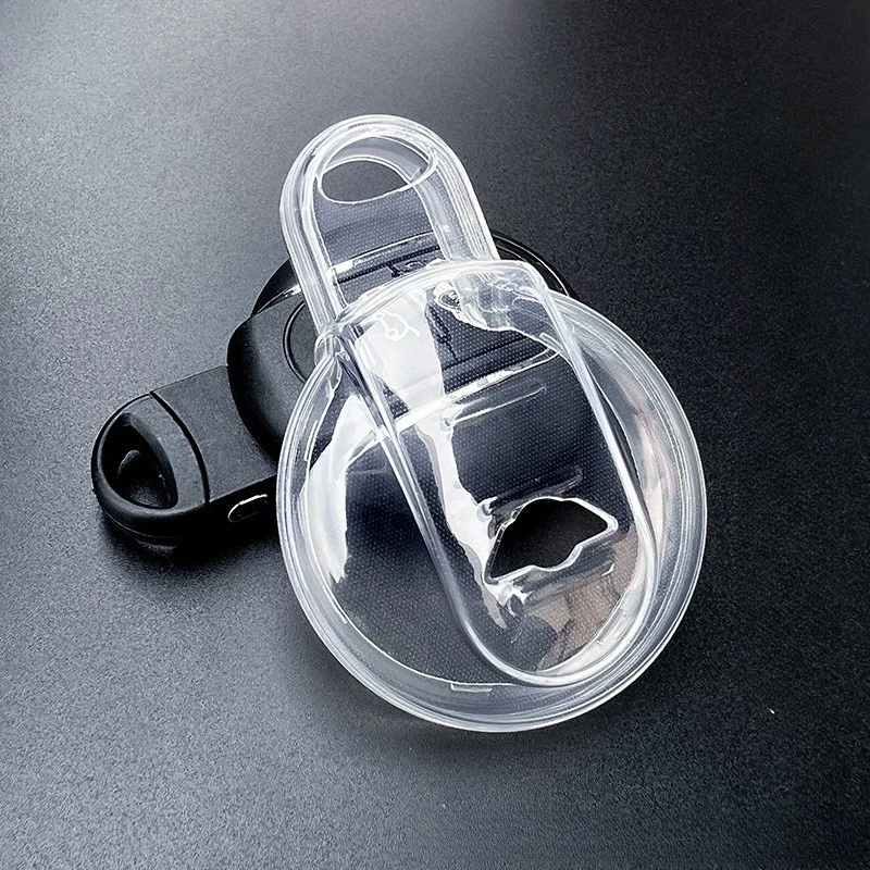 Transparente TPU-Autoschlüsselhülle für BMW - Kompatibel mit 1/3/5/X-Serie, I-Modelle | Schwarz-Weiß-Farbe | Schutzhülle für Schlüsselanhänger – Detail 13