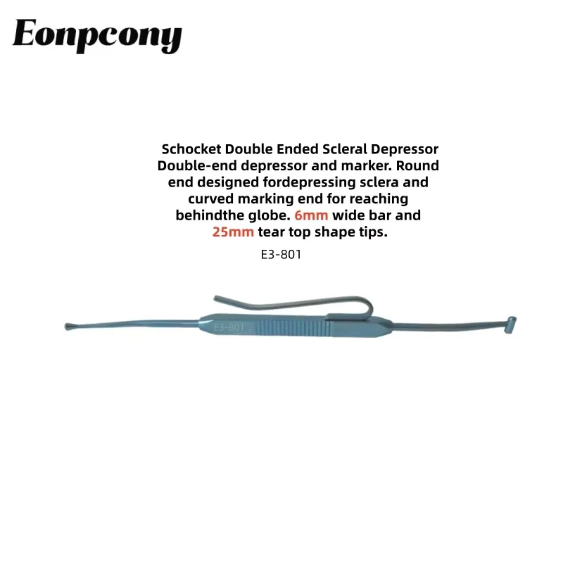 Ooginstrument Snook Dual-Ended Sclerale Depressor Double-end depressor en marker