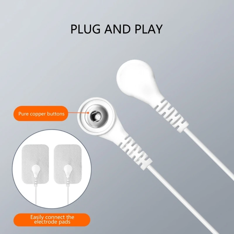 اتصال مزدوج عشرات استبدال كابل درع 2.5 مللي متر 3.5 مللي متر المقابس إلى 3.5 مللي متر المفاجئة أقطاب كهربائية لتحفيز العضلات #1