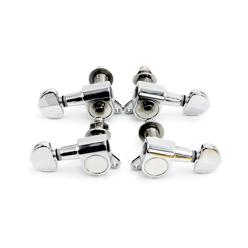 1SET 2L2R Ukulele Tuning Pegs Button Strings Tuners Head Accessories Ukulele Part +4 Screws High Qulity