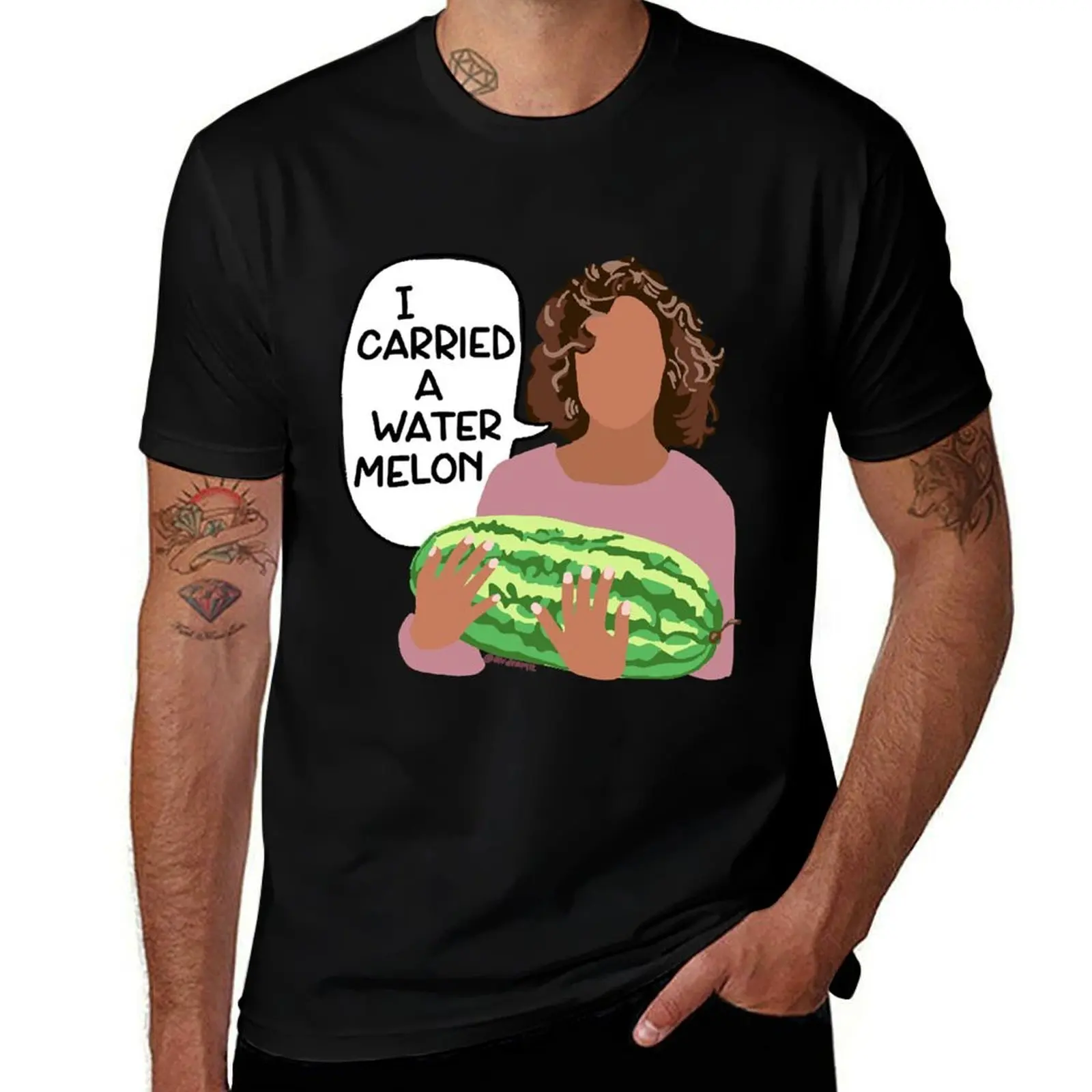 

for carried man shirts shirt tshirt cotton T-Shirt Sticker watermelon t I man funny man a cotton t T-Shirt