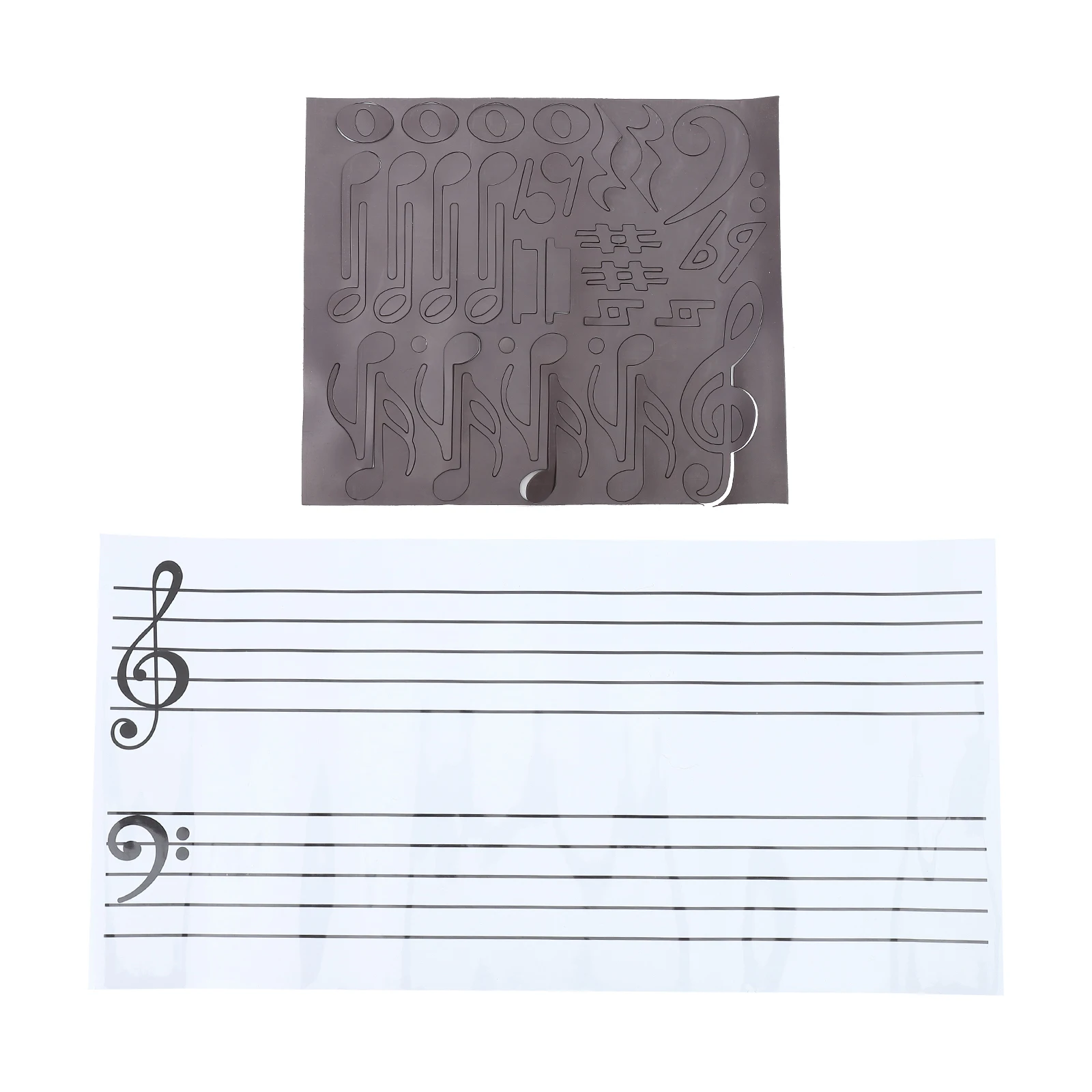 Piano Note Magnetic Sticker PVC Board Stickers Music Musical Teaching Whiteboard Classroom Supplies