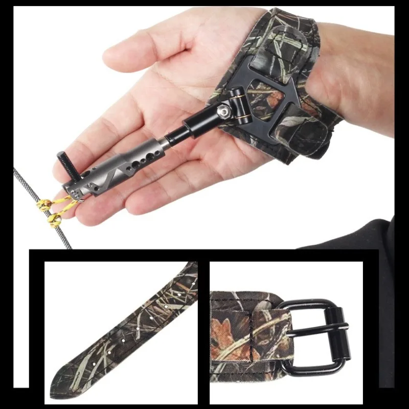 Adjustable Wrist Strap Bow Release Aid Compound Bow Archery Portable Quick Release Trigger Thickened Hunting Target Shooting - view 5