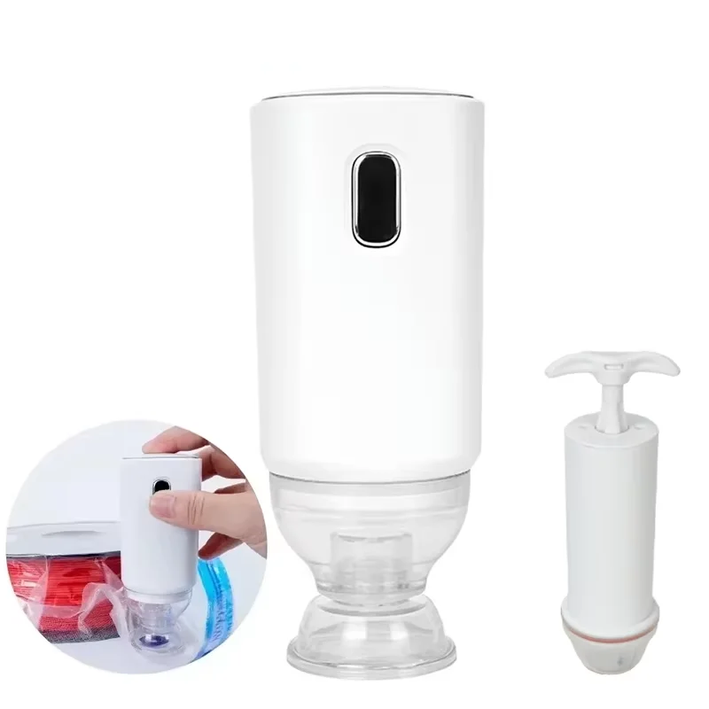 Vacuum Pump Auto Vacuum Bag Pump Rechargeable Portable Electric/Manual Pump Vacuum Sealed for 3D Printer Filament Storag ﻿