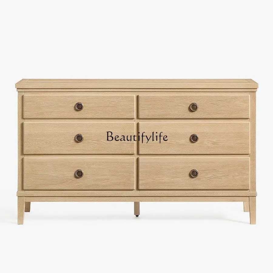 

French retro sideboard small bedroom storage second-hand haute couture storage cabinet