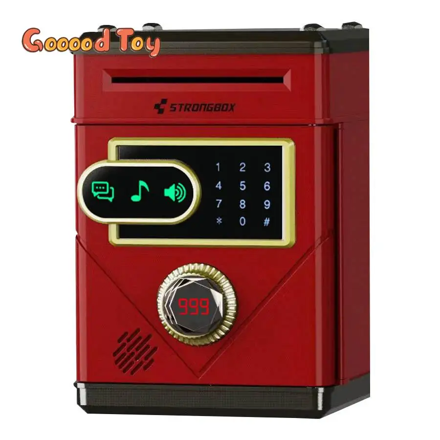 Children's Piggy Bank Cash Coin Saving Money Box Automatic Counting Touch Screen Electric Password Piggy Bank with Music Kid Toy