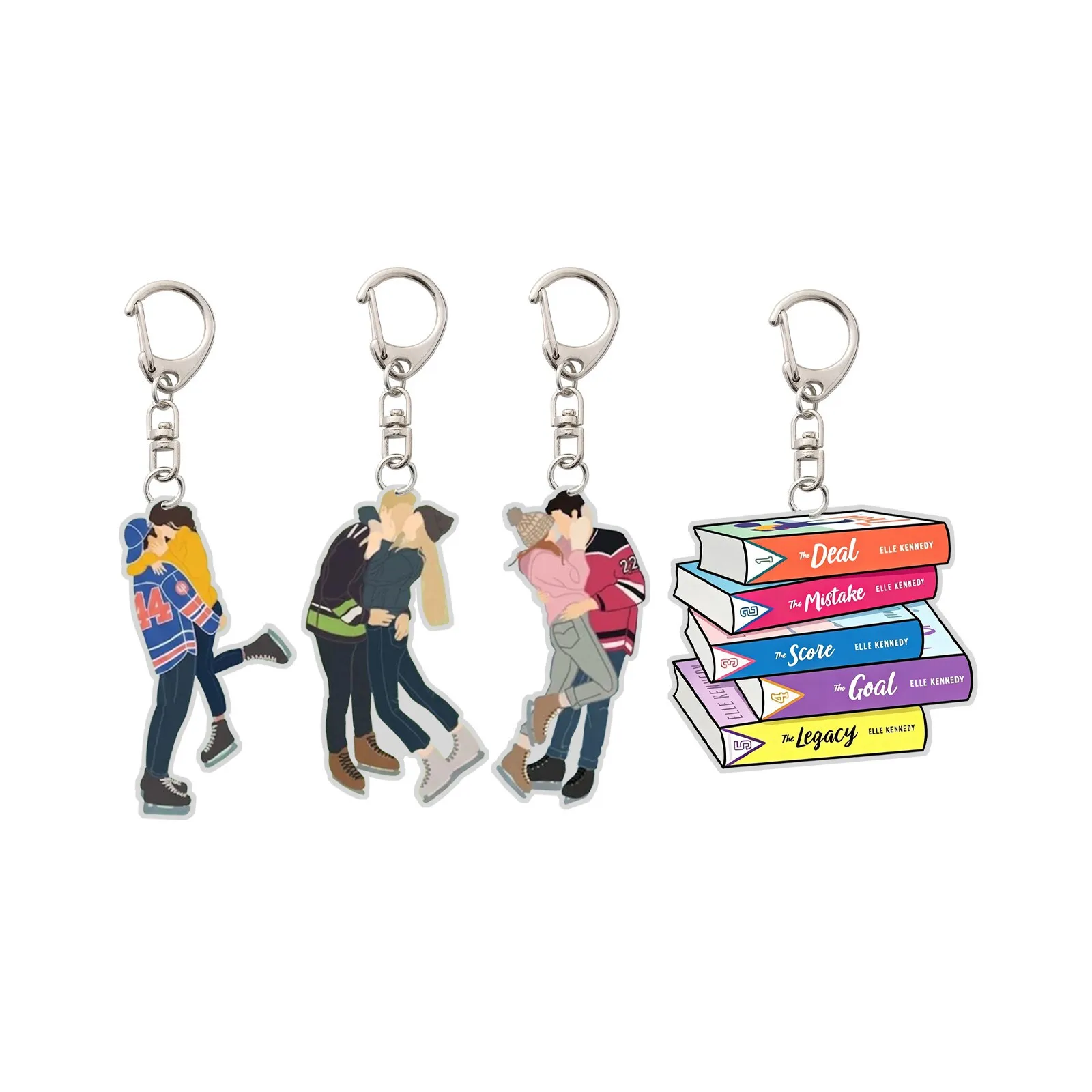 Off Campus TV Series Acrylic Keychain Drama Character Acrylic Standee Desktop Decor Cute Couple Hannah Garrett Fans Collection