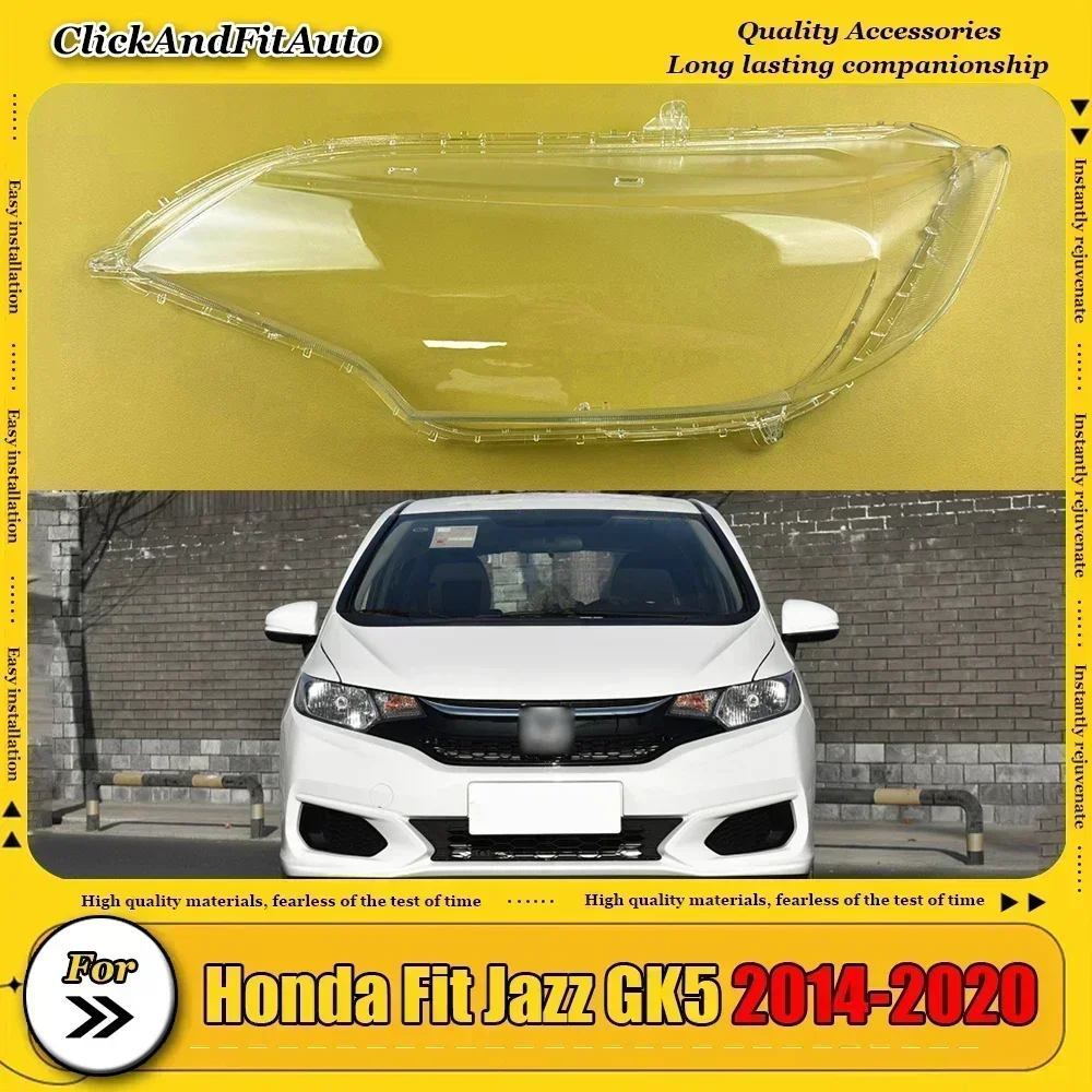 

Для Honda Fit Jazz GK5 2014-2020 крышка фары прозрачная маска абажур корпус фары линза заменить оригинальный абажур