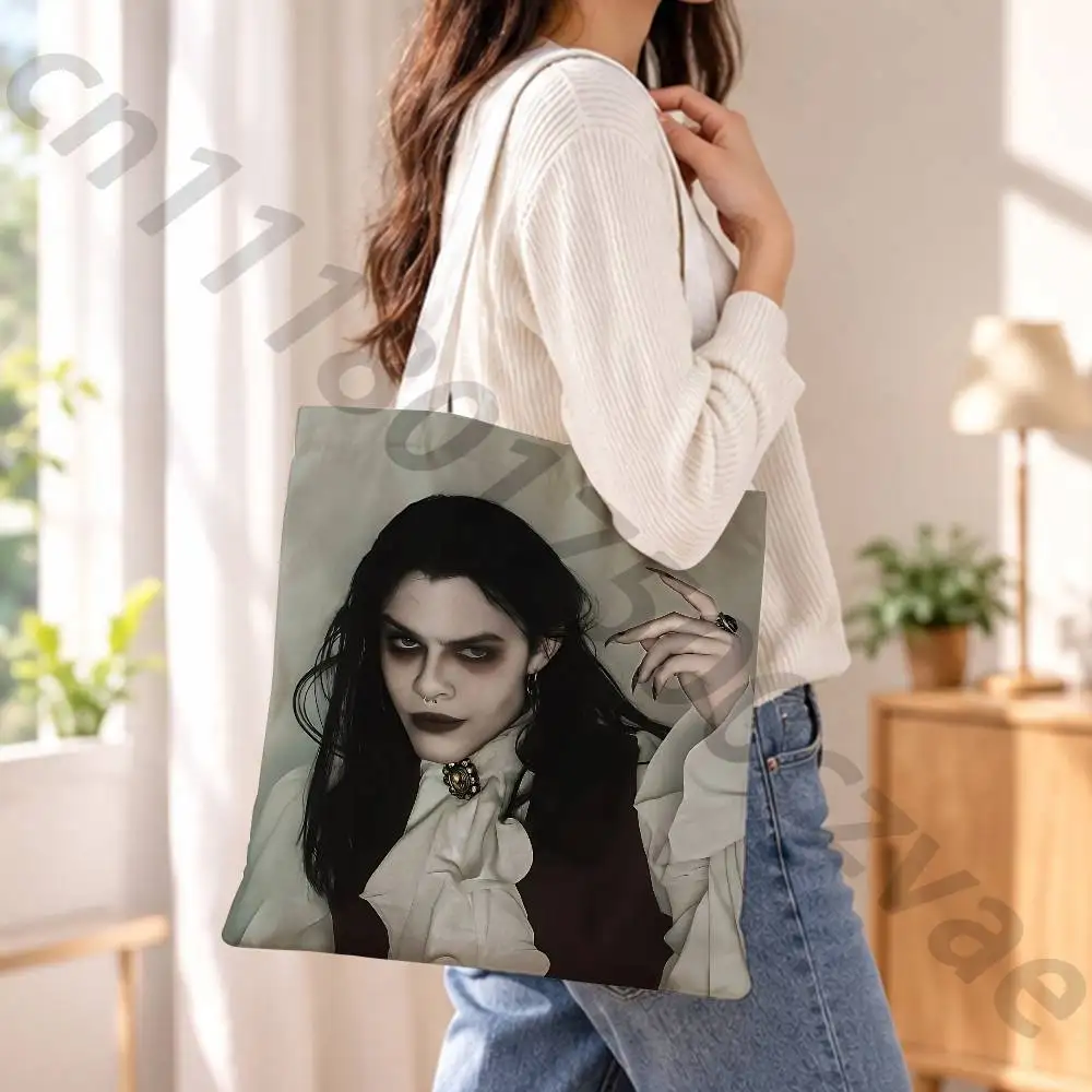 I-Interview With The Vampire Reusable Fashionable Backpack Multifunctional Handbag Canvas Shopping Bag