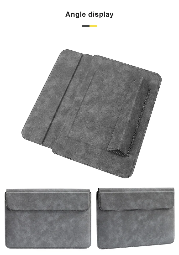 PU Leather Laptop Sleeve Bag For Macbook Air Pro 13 15 16 Case Notebook Cover For 13.3 14 15 15.6 inch Redmi Huawei Dell HP ASUS