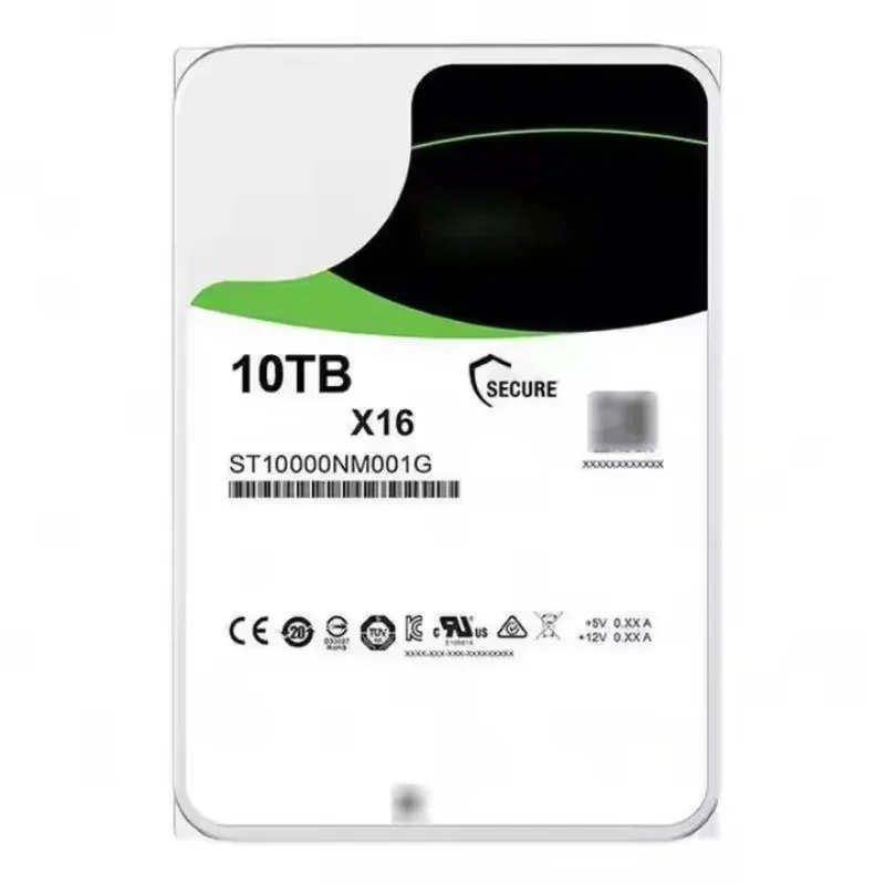 2pcsSt10000Nm001G Hdd Exos X16 10Tb 3.5 "Sata 6 جيجابايت/ثانية 56 ميجابايت محركات الأقراص الصلبة الداخلية لخادم المؤسسة Hdd St10000Nm003G