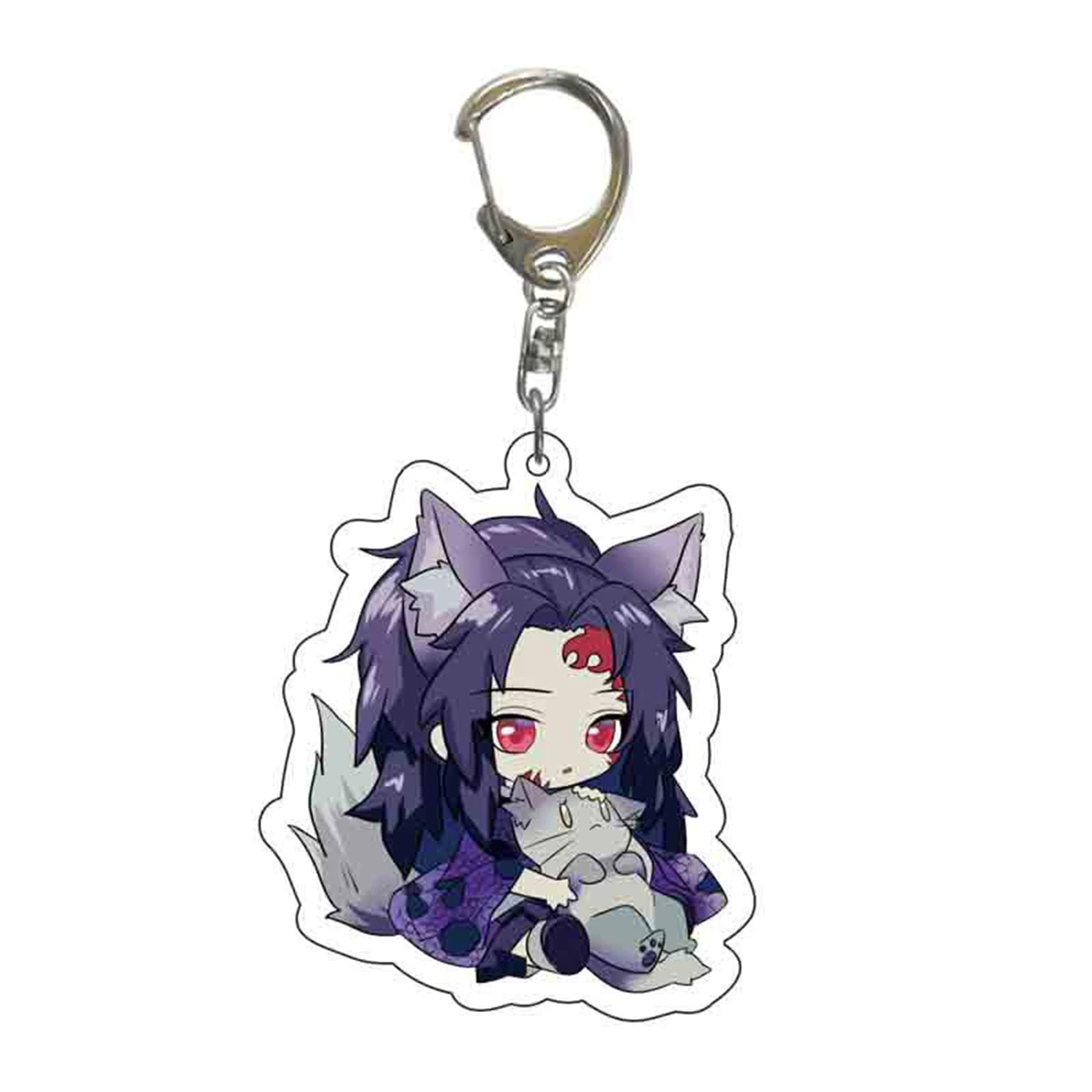 Anime Acrylic Keychain Demon Slayer y2k Cartoon Character Pendant Suitable for Bags and Keys,cosplay gifts Perfect Gift for Fans