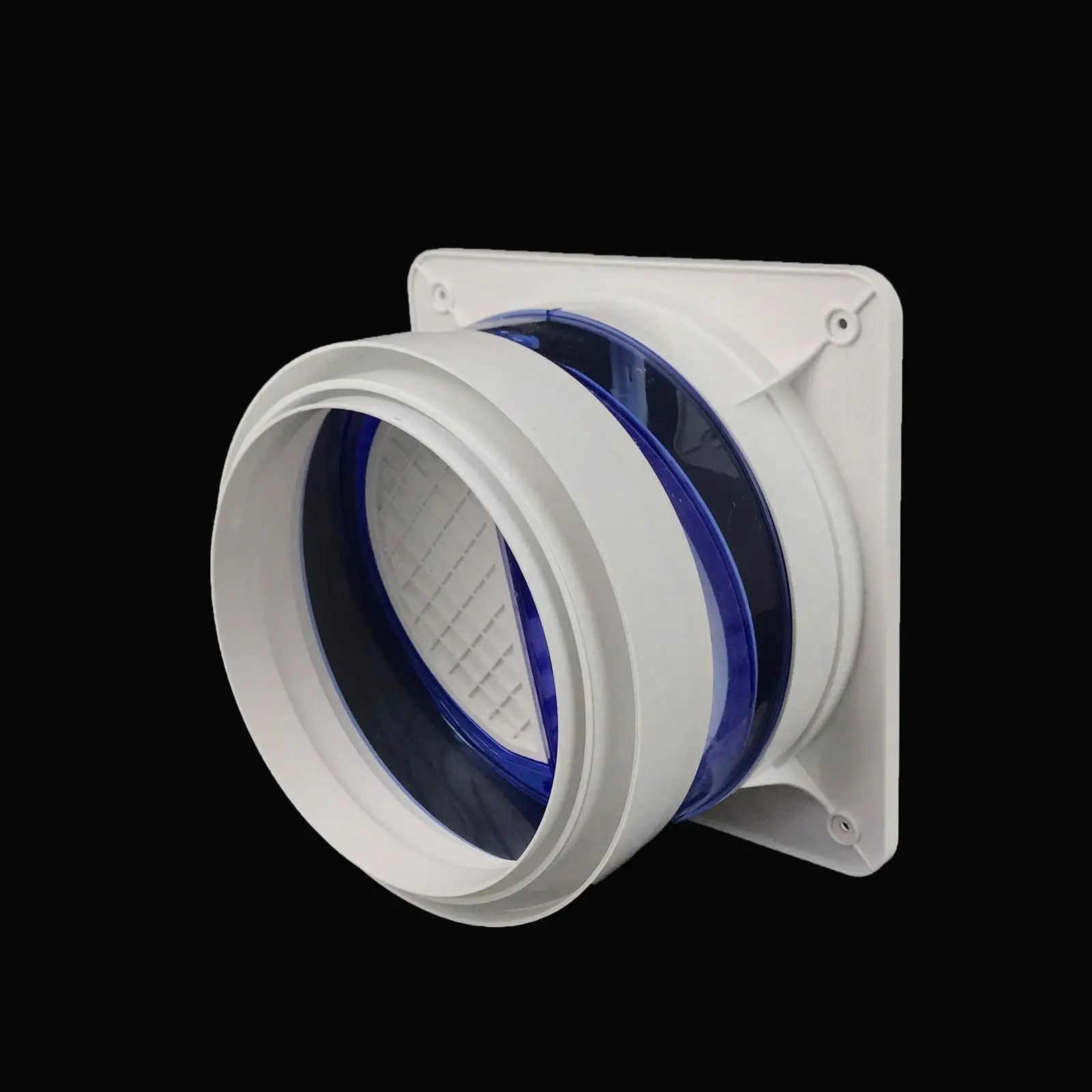 Backdraft Damper for Range Hood, Duct Draft Stopper Wall Shutter, Flue Check