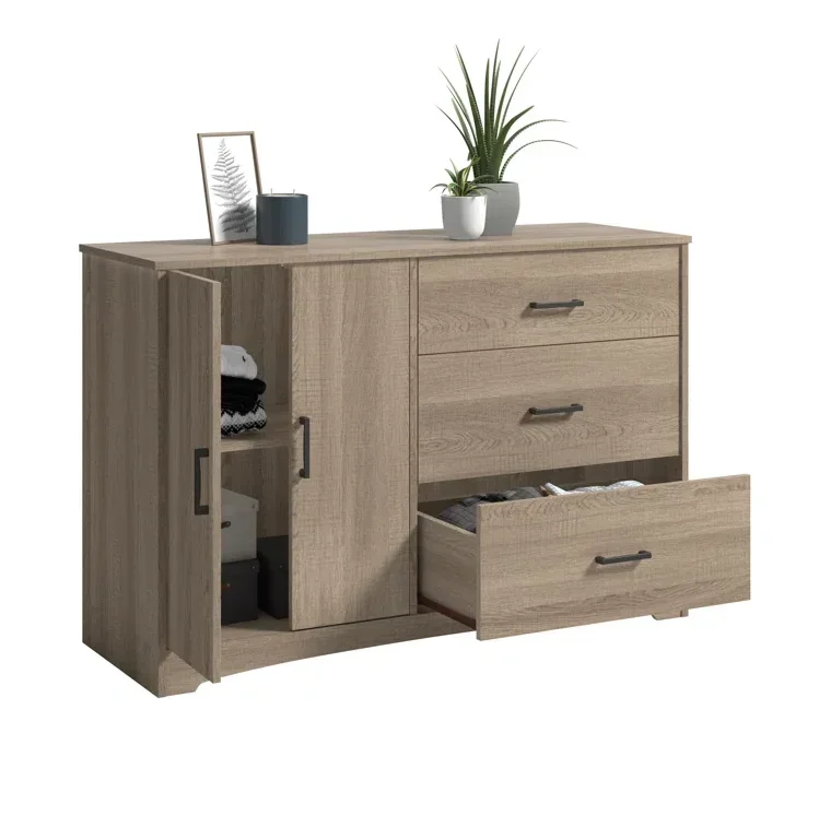 

# Spacious Dresser Home Furniture Storage Cabinet Customized Color Two Doors And Three Drawers Chest Of Drawers #