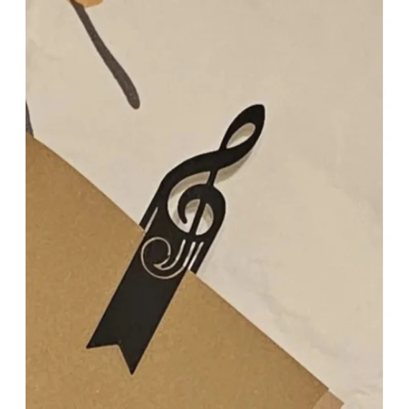 1pcs Creative Music Note Bookmarks, Artistic Niche Instrument Style, High-Appearance Reading Tools, Embrace Both Books
