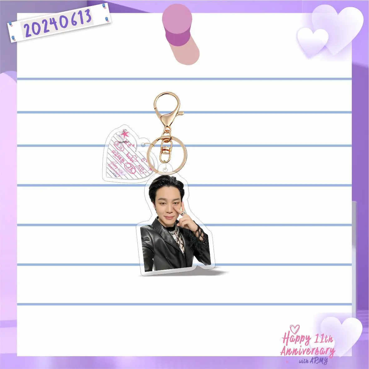 NEW Acrylic Kpop Keychain Golden Album Layover Key Ring Kpop Accessories Merch Fun Gifts