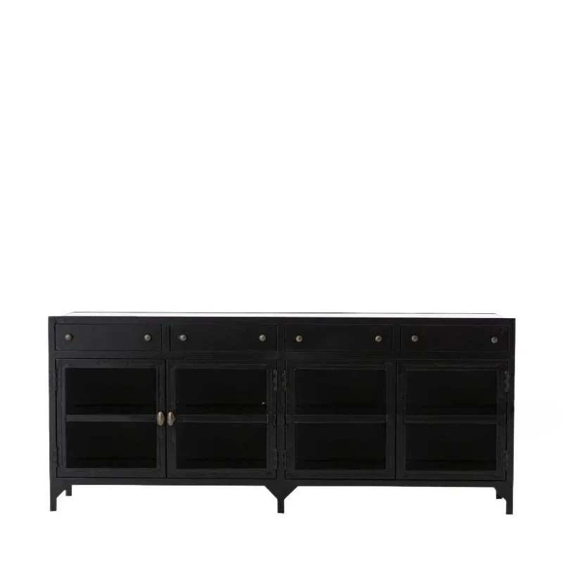 

American retro dining side cabinet French light luxury entrance small apartment simple storage TV cabinet