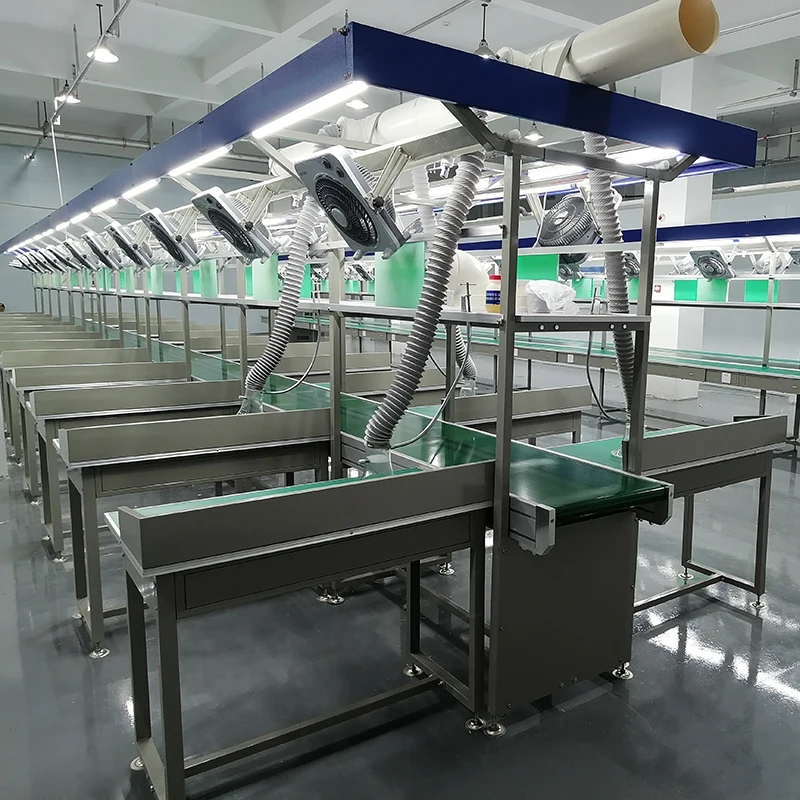 Manufacturer Antistatic Electronic Work Table Production Line Aluminum Workbench Customization Workbench For Assembly Line