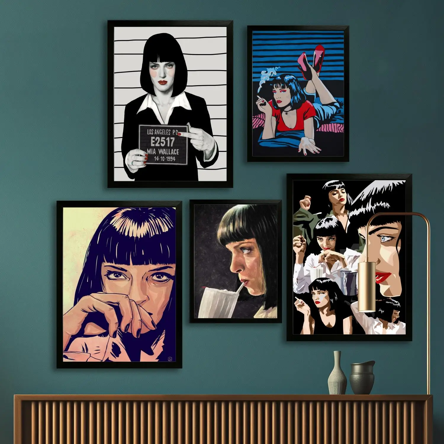 mia wallace Canvas Art Poster and Wall Art, Picture Print, Modern Family Bedroom Decor, Posters,Decorative painting