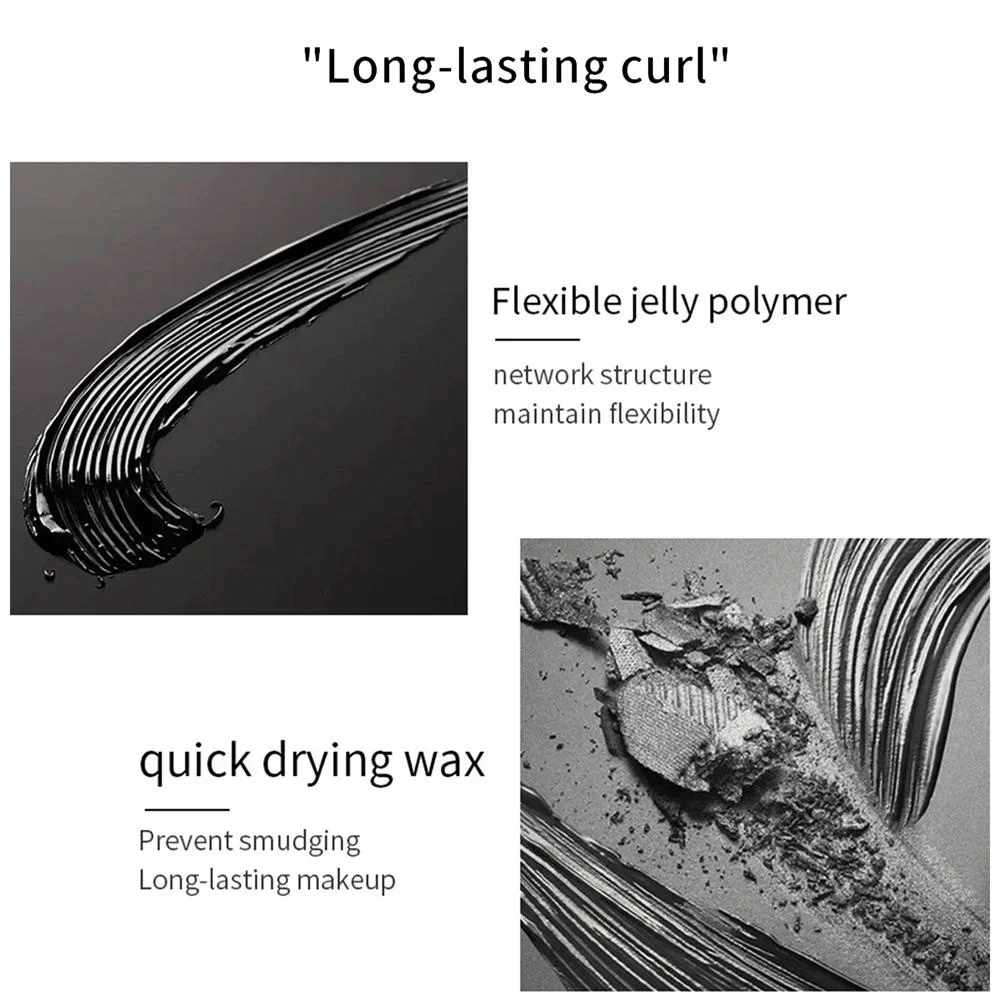Waterproof Silk Fiber Mascara Smudge Proof Lengthening Volumizing for Dramatic Bold Lashes Long Lasting Eye Makeup