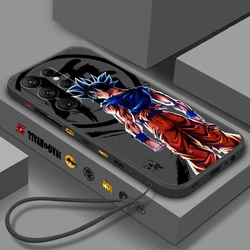 Japan D-D-Dragon Ball Goku Liquid Left Rope For OPPO Find X6 X5 X3 A98 A96 A94 A93 A77 A76 A74 A72 A57 A53 A16 5G Funda