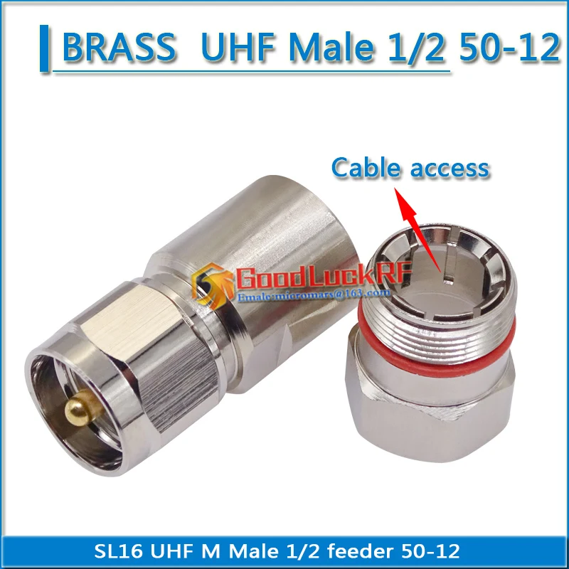 PL259 SO239 SL16 M UHF Male Installation CNT600 LMR600 SYV50-12 12D-FB SYWV50-12 Coaxial 1/2 head feeder interphone RF Connector
