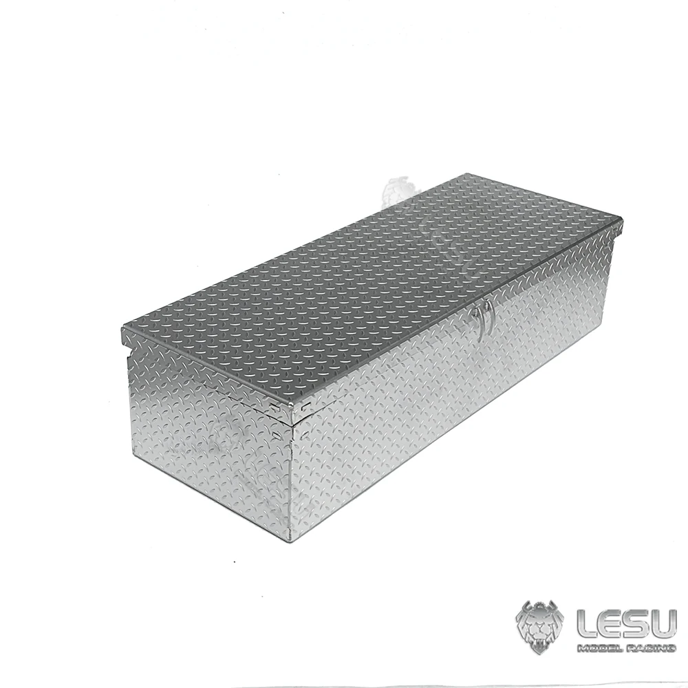 Lesu caixa de ferramentas de bateria de metal para veículos off-road 1/10 rc 4*4 RAVE-UM406 modelo diy peça atualizada brinquedo th22152