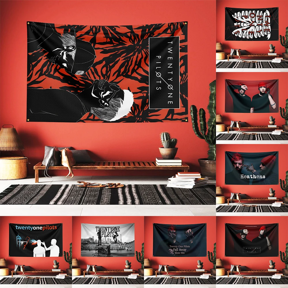 

3X5FT T-Twenty Ones Game Flag Banner Four Hole Polyester Outdoor Decoration Room Garage Garden