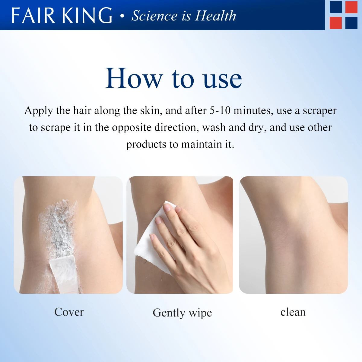 FAIRKING Herbal Depilatory Cream Hair Removal Painless Cream for Removal Armpit Legs Hair Men and Women Body Care Shaving 40g