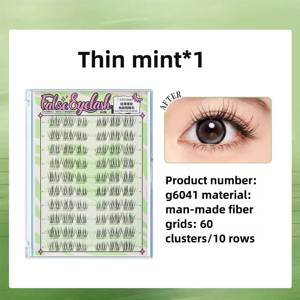 Nieuwe 3D Manga Fox Eye Valse Wimpers Natuurlijke Donkerbruin Nertsen Wimpers Extensions Pluizige Wimper Clusters Eye Makeup Tools