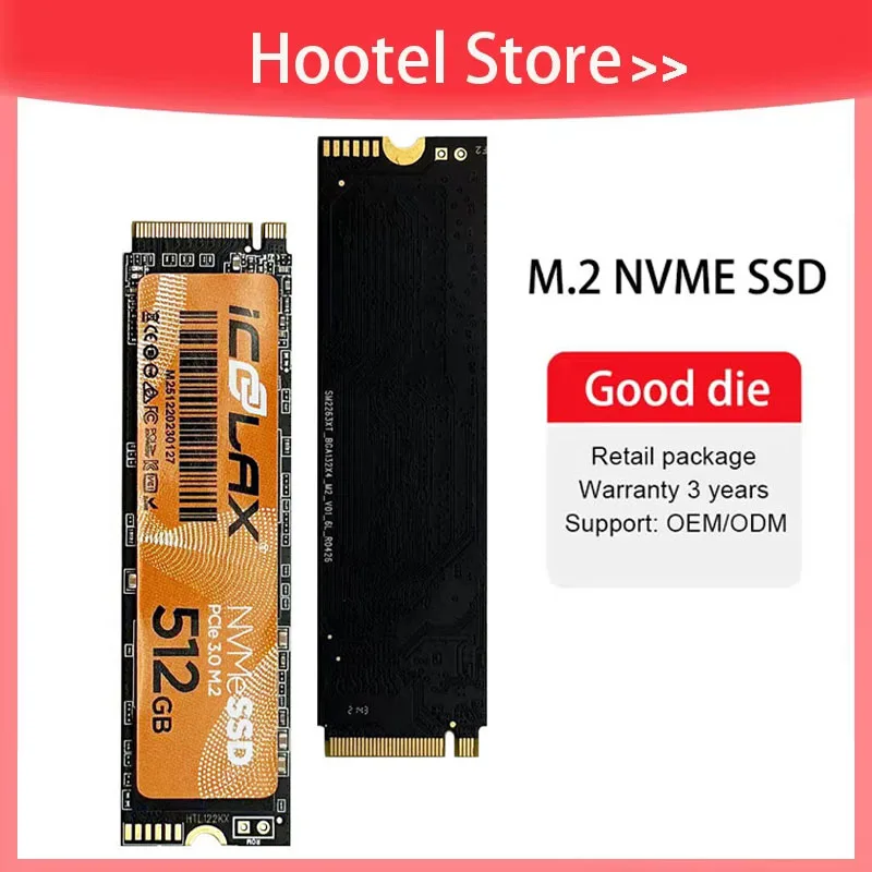 ICOOLAX PCIe3.0 X4 SSD M.2 NVMe 128GB 256GB 512GB 2280 m2 SSD Solid State Drives Server For Desktop