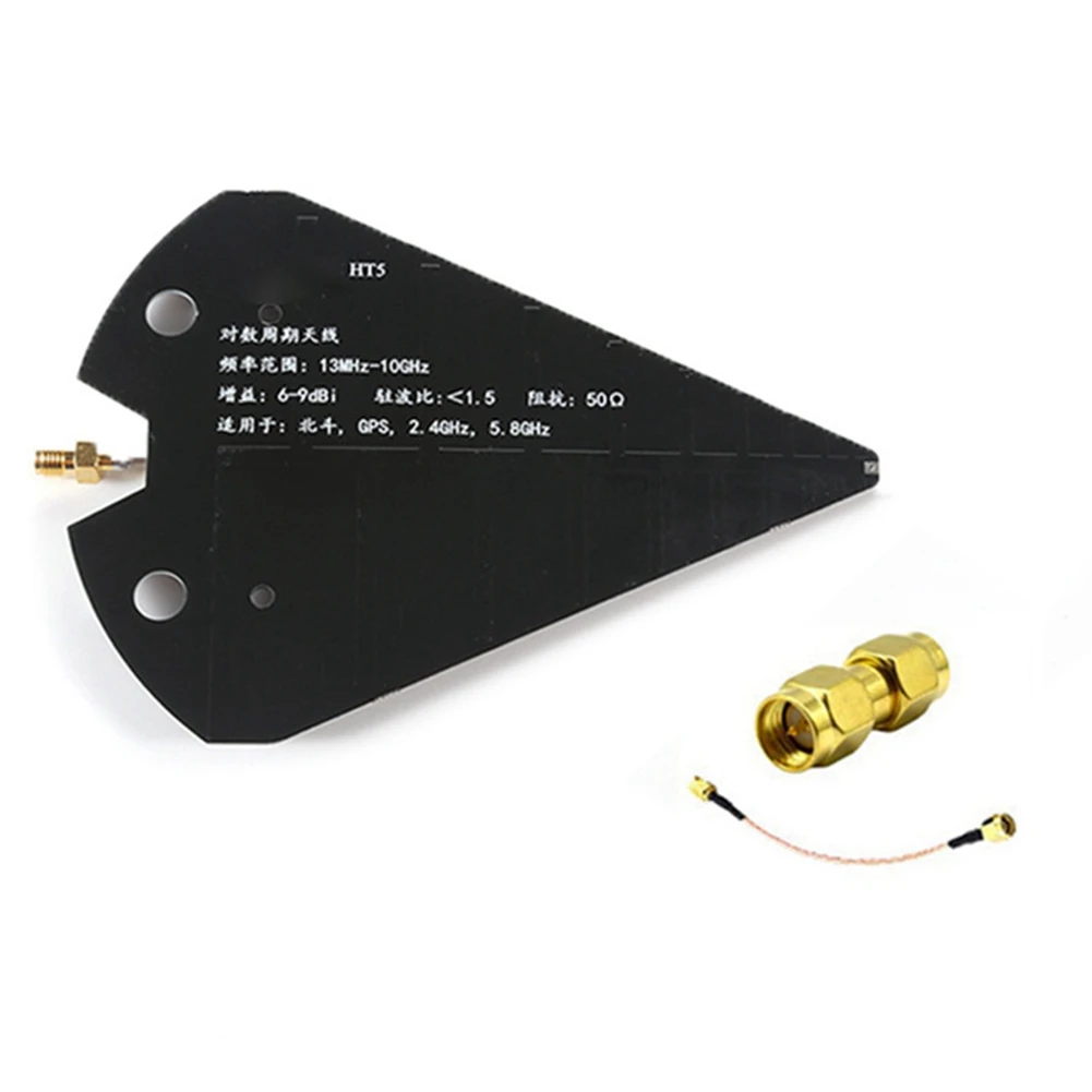 BAAE HT5 سجل هوائي دوري 1.3-10 جيجا هرتز هوائي اتجاهي واسع النطاق مكاسب عالية 6-9dBi 50Ω لـ VHF UHF SHF Beidou GPS