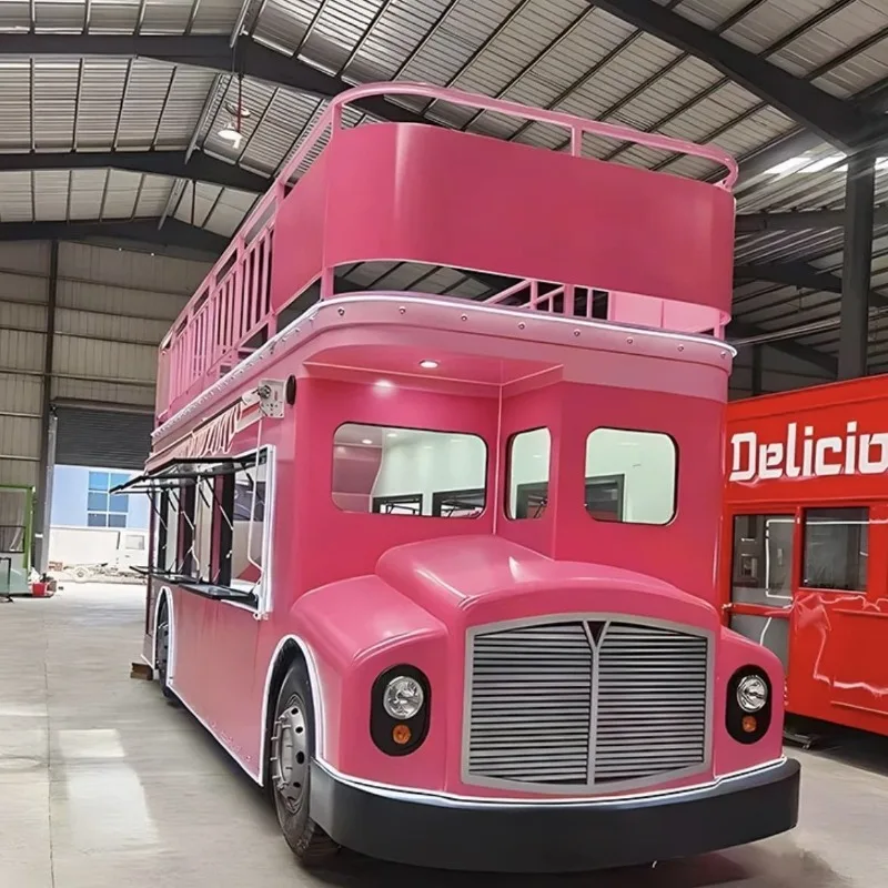 Carro de jantar Ônibus de dois andares RV Carro de jantar Carro de jantar móvel Móvel