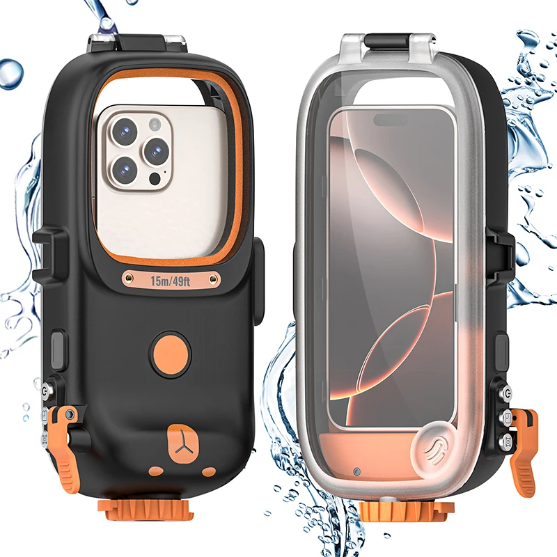 

Bluetooth connection Waterproof Phone Case Holsters & 15m Diving Swimming Premium Protective Housing & Lanyard For All Phone