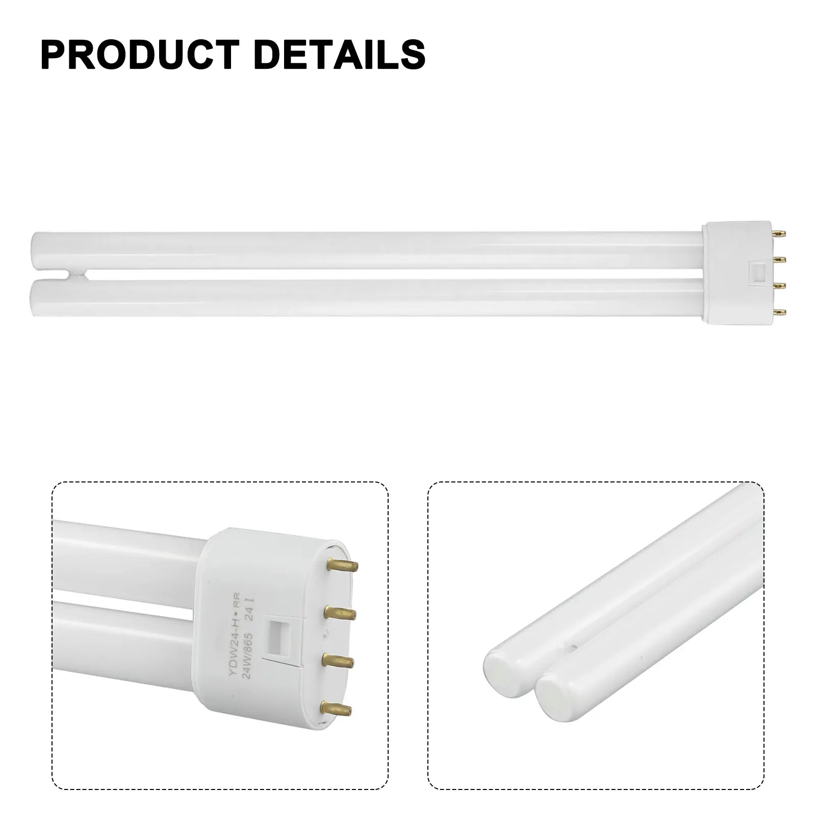 Compact Fluorescent Light Bulbs 6500 White Light 3 Color H Tube Lamp Intubation Soft Light Color Good Color Rendering High Light