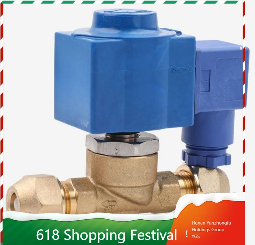 Refrigeration Solenoid Valve 10 Series HM2 Coil Thread Weld Connection For HVAC Equipment